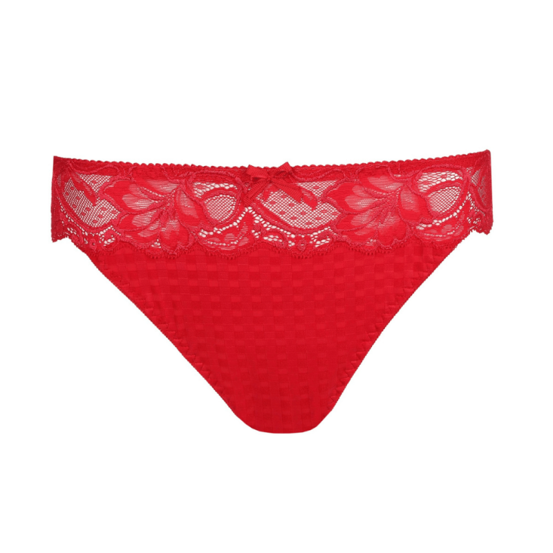 PD-0662125SCA- Perizoma Madison con pizzo - Rosso