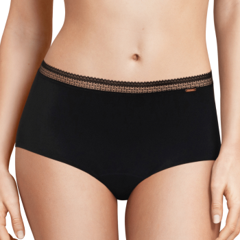 CL-C16L70-011- Slip da ciclo a vita alta Period Panty - nero