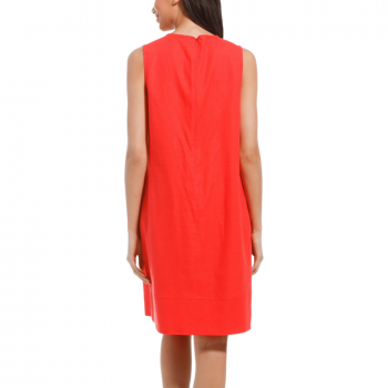 PA-16221-218-1-Abito in lino smanicato-rosso