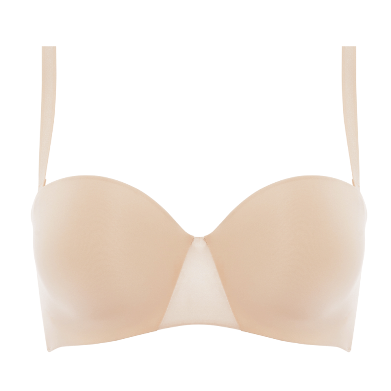 CL-C15G50-01N - Reggiseno Coque a fascia Essentiall con ferretto - beige doré