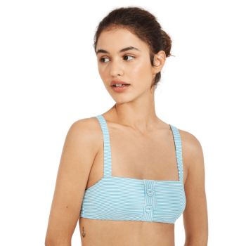 YM-81953-81958 - Bikini Jump top combinato senza ferretto - azzurro righe bianche