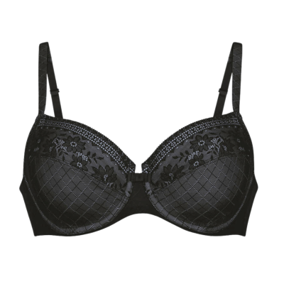 Reggiseno Rosemary nero Rosa Faia