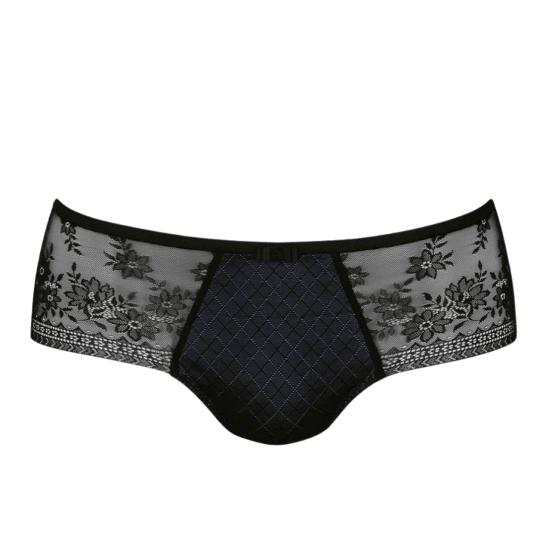 Slip in pizzo Rosemary nero Rosa Faia