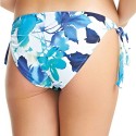 Slip con laccetti fantasia floreale azzurra