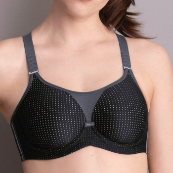 ANI5599.445 - Reggiseno sportivo con ferretto Performance wireX - nero/antracite