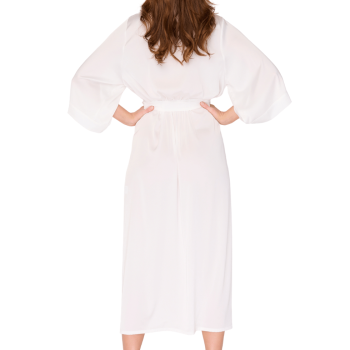 EN-M2/1 - Vestaglia Kimono lunga in raso Dream - ecru