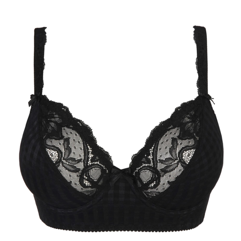 PD-0262126ZWA - Reggiseno bralette scollato Madison con ferretto - nero