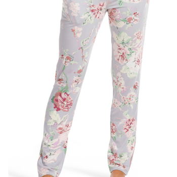 PA-25222-302-2- Pigiama in modal con pantalone lungo - lilla con fiori