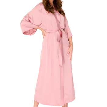 EN-M2/4 - Vestaglia Kimono lunga in raso Dream - candy pink