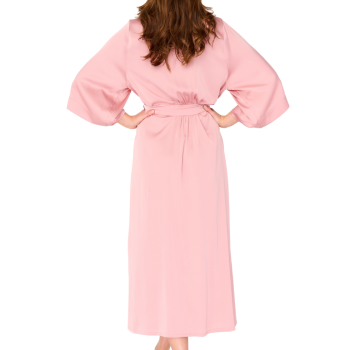 EN-M2/4 - Vestaglia Kimono lunga in raso Dream - candy pink