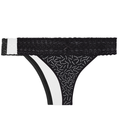 Tripack tanga in cotone Variance Lingerie