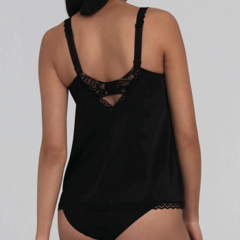 ANI0669.001 - Canotta con reggiseno integrato Helen in microfibra - nero