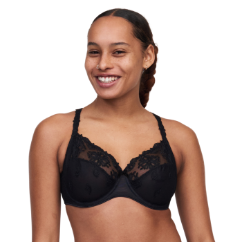 CL-C26010-011 - Reggiseno soft coprente Champs-Elysées con ferretto - nero