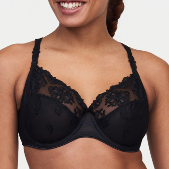 CL-C26010-011 - Reggiseno soft coprente Champs-Elysées con ferretto - nero