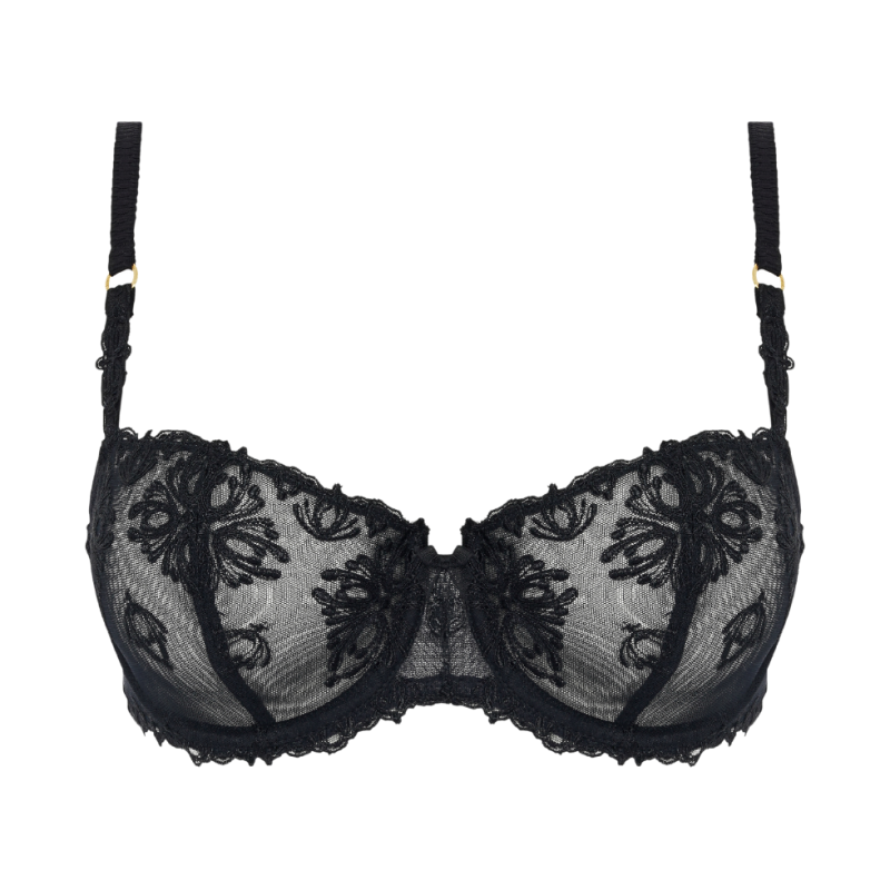 CL-C26050-011- Reggiseno a balconcino Champs-Elysées con ferretto - nero