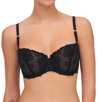 CL-C26050-011- Reggiseno a balconcino Champs-Elysées con ferretto - nero
