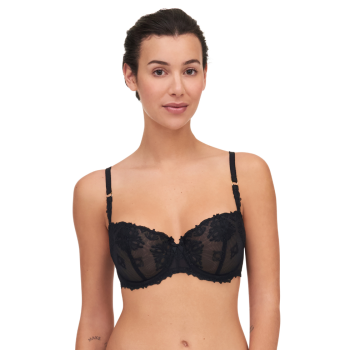 CL-C26050-011- Reggiseno a balconcino Champs-Elysées con ferretto - nero
