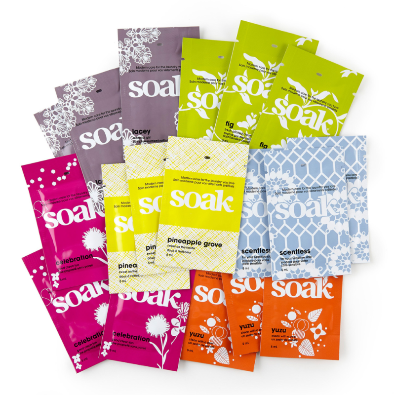 SOAK-S-03-MIX - Mix di 6 bustine Sapone Soak 5ml - aromi assortiti