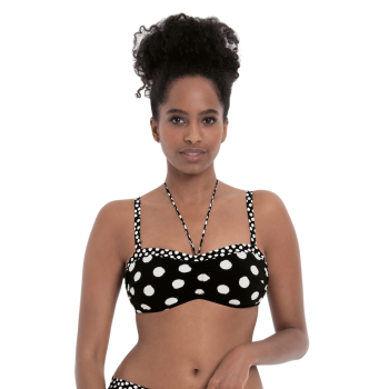 ANI-M36524-1.430- Bikini senza ferro da protesi Santa Marta Top- Nero Bianco