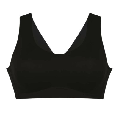 Bralette lycra nero liscia Essential Lace Anita
