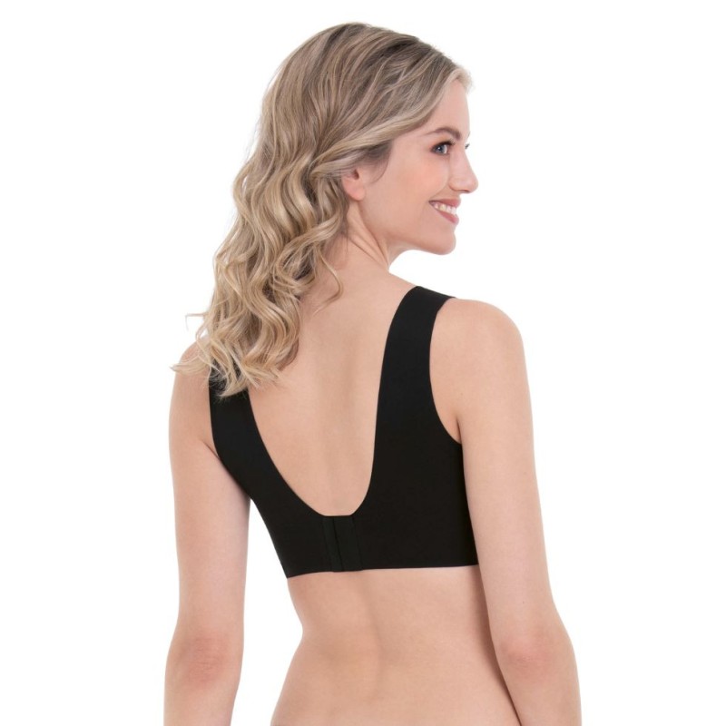Bralette lycra nero liscia Essential Lace Anita