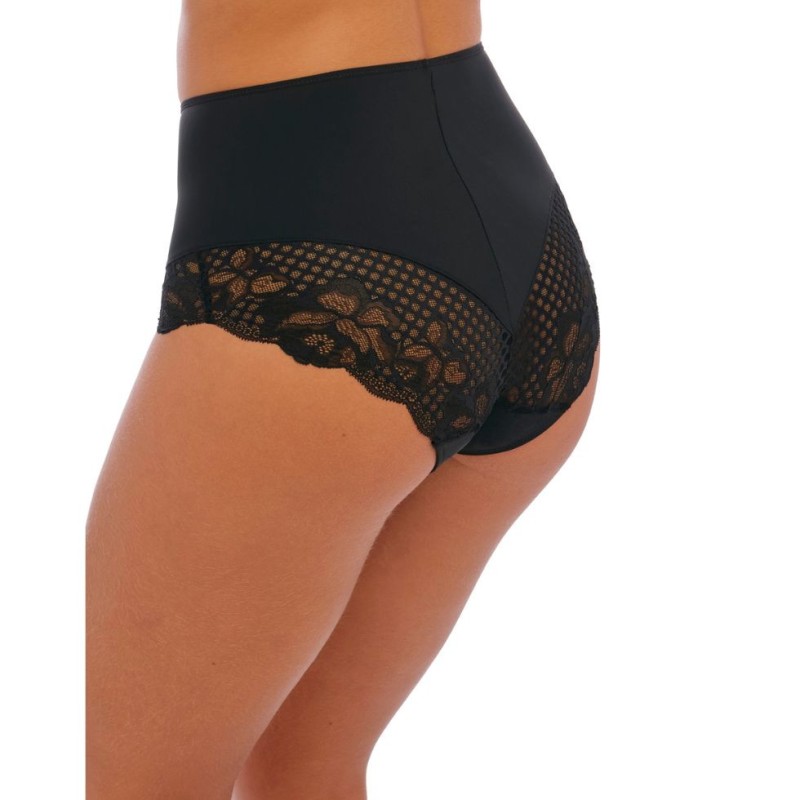 Slip nero alto Reflect di Fantasie