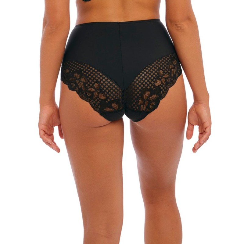 Slip nero alto Reflect di Fantasie