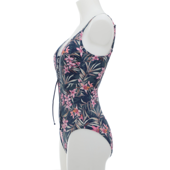 OL-32022- Costume intero a triangolo senza ferretto - fantasia tropicale