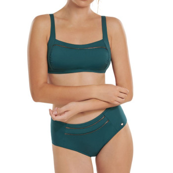 LIS-40653-T5 - Bikini senza ferretto combinato Umbria - verde petrolio