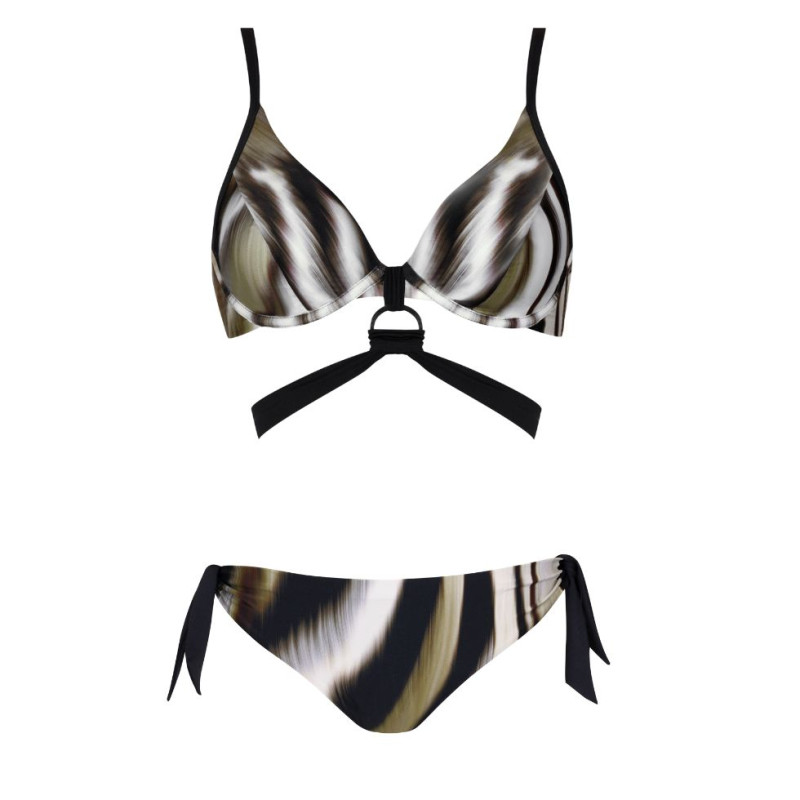 LIS-40654-02 - Bikini con ferretto combinato Kefalonia - Fantasia astratta