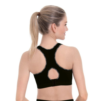 ANI5562.001- Reggiseno sportivo PanAlp Delta con coppe imbottite- nero