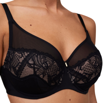 CL-C17Q10-011- Reggiseno minimizer soft Orangerie Dream con ferretto - nero