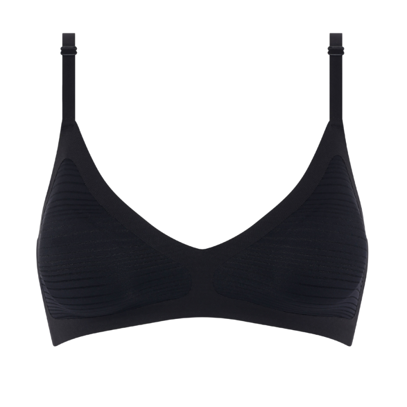 CL-C20D10-011 - Bralette Softstretch Stripes - Nero