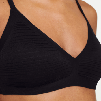 CL-C20D10-011 - Bralette Softstretch Stripes - Nero