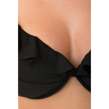 BE-A167.0101 - Costume a triangolo con volant - nero