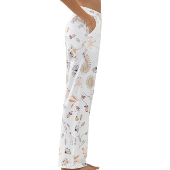 MEY-17367-231 - Pantalone lungo pigiama serie My Love Story - Pearl - bianco fiori