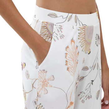 MEY-17367-231 - Pantalone lungo pigiama serie My Love Story - Pearl - bianco fiori