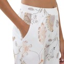 Pantalone pigiama bianco fiori Mey loungewear