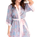 Vestaglia Kimono corta Blue print Endorfinella
