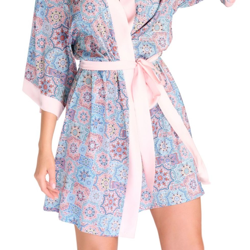Vestaglia Kimono corta Blue print Endorfinella