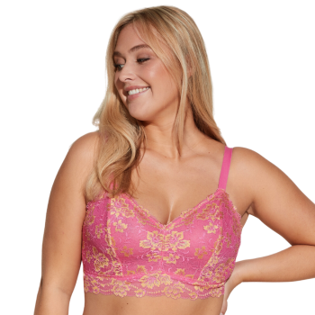 CB-SAVON1386-RNPGLD- Savona Bralette Super Curvy Longline - rani pink gold