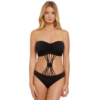 FL-AS4056BLK - Monokini a fascia Macrame - nero