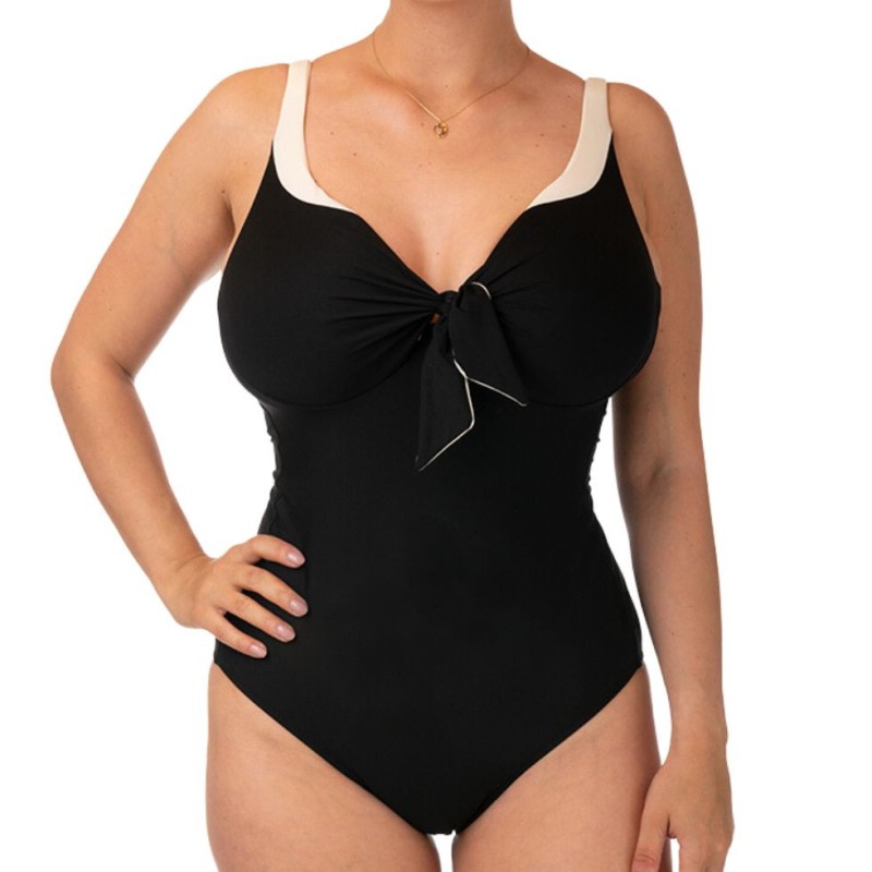 Costume intero a triangolo nero bianco Bernè