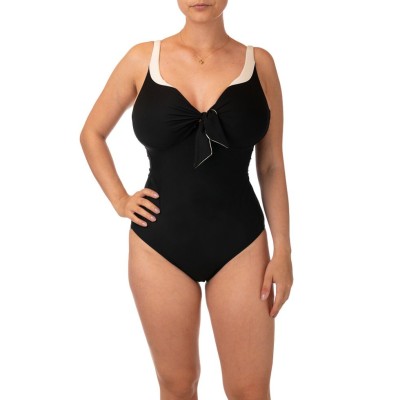 Costume intero a triangolo nero bianco Bernè