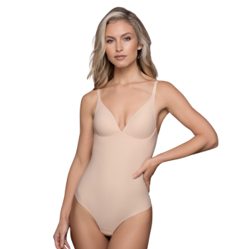 BB-1358-59-60-61-62 NUD - Body con coppa preformata Sculpting Bodysuit Wire free - nudo