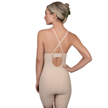 BB-1382-83-84-85NUD- Body con braghetta coppa preformata scollo profondo Sculpting Bodysuit Deep V - nudo