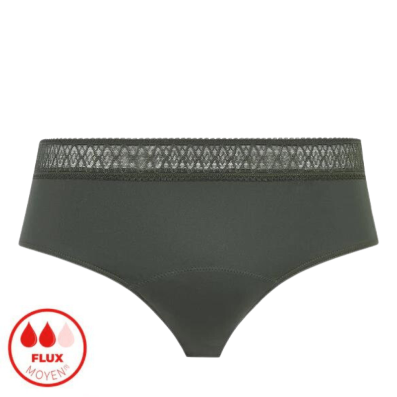 VA-07913-58- Boxer da ciclo A Fleur de Peau flusso medio - verde