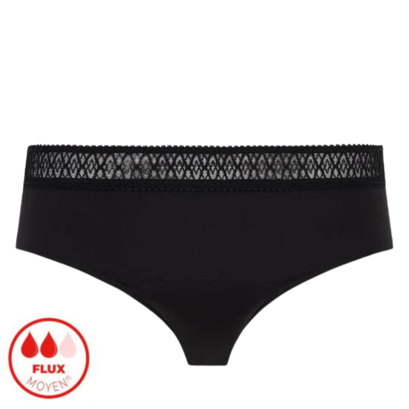 VA-07913-030- Boxer da ciclo A Fleur de Peau flusso medio - nero