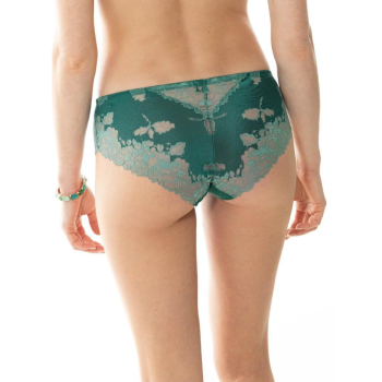 MEY-79284-884- Shorty in pizzo taglio laser Serie Luxurious - Opal Green