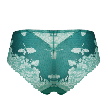 MEY-79284-884- Shorty in pizzo taglio laser Serie Luxurious - Opal Green